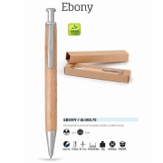 EBONY Biorazgradiva drvena hemijska olovka u poklon kutiji